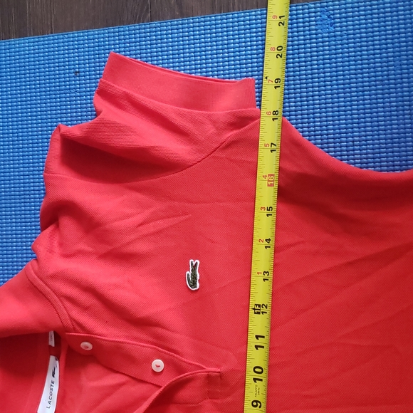 Lacoste Fitted Cotton Pique Polo Dress - Picture 8 of 12